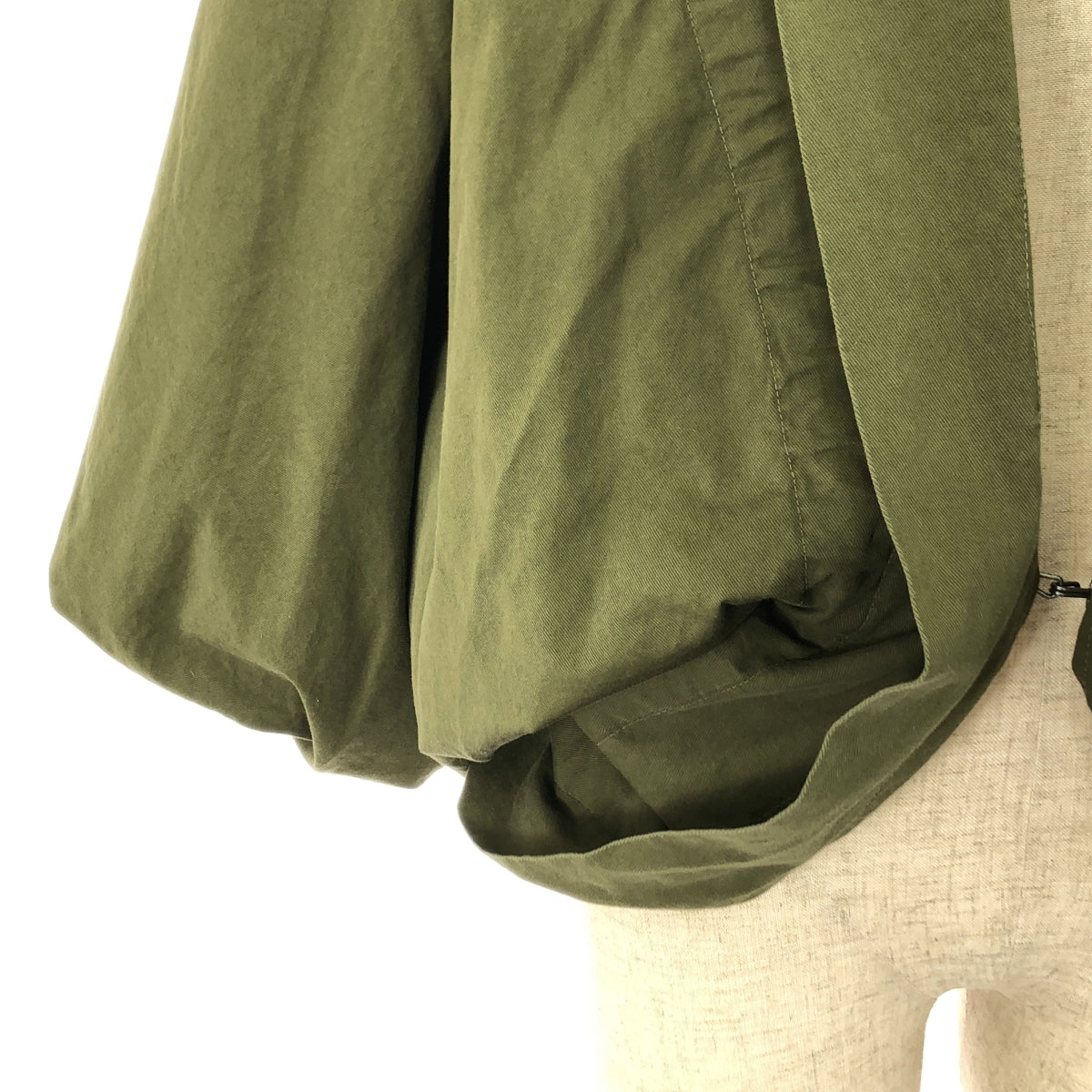 德賴斯·範諾頓 | 2020春夏 |產品染色棉質捲袖抽繩短上衣夾克 | XS |卡其色 |女性的