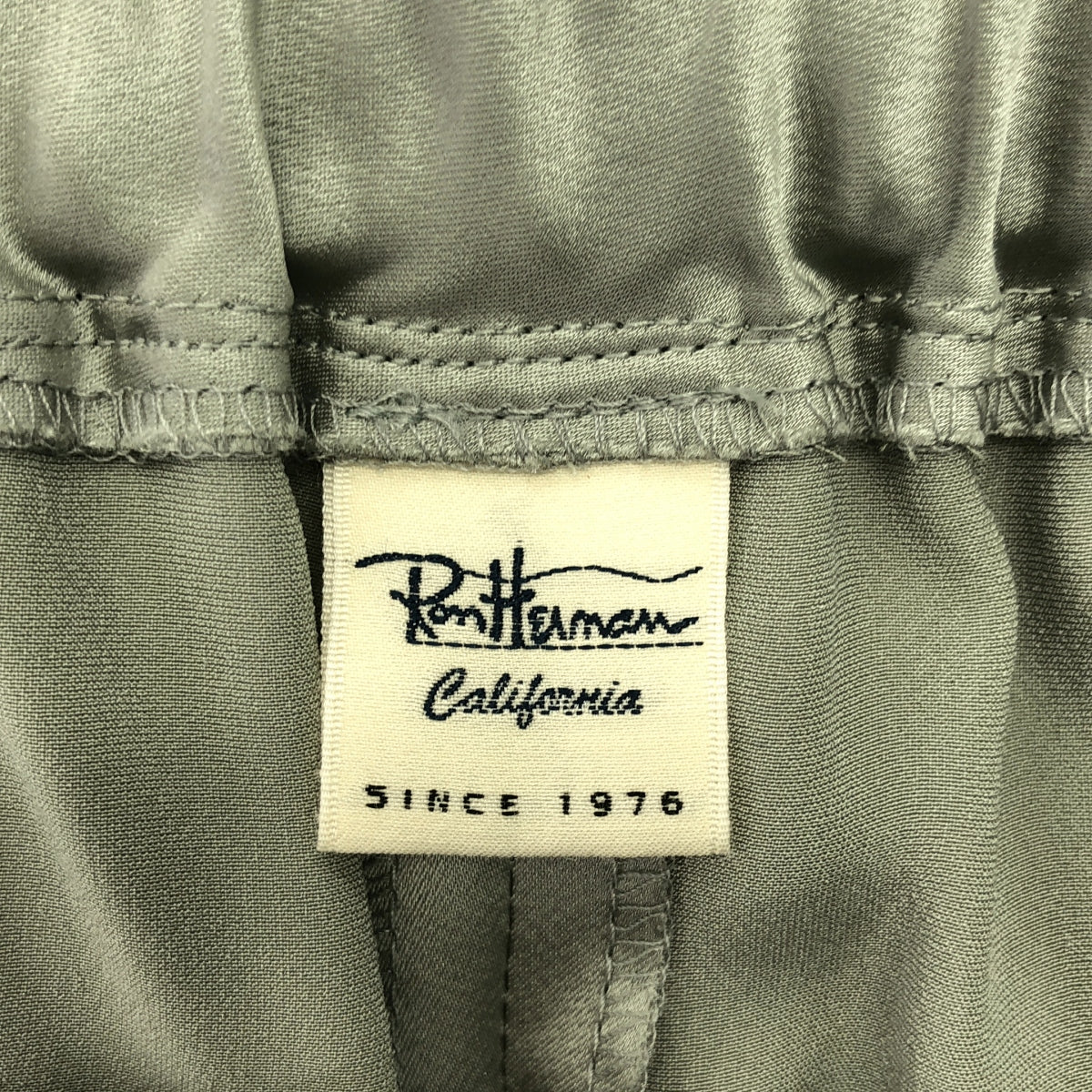 Ron Herman | 三醋酸纖維緞面中心壓製抽繩舒適褲 | XS | 女款