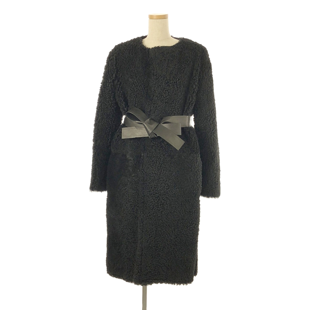 CELINE | Phoebe Mouton Coat | 34 | Black | Women's