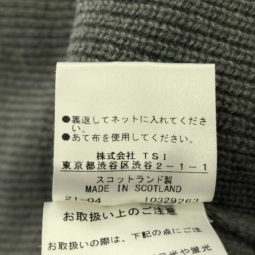 MARGARET HOWELL / マーガレットハウエル | MERINO CASHMERE ウール カシミヤ混 プルオーバー ニット | 2 | グレー | レディース