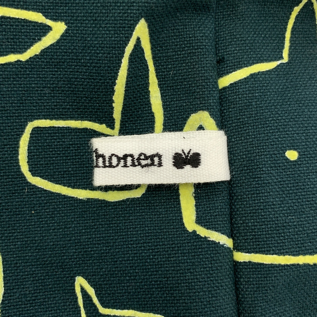 mina perhonen / 미나펠호넨 | 2024AW | chit-chat / 칫 채팅 총 무늬 핸드 토트 백 | 그린 / 옐로우 | 여성