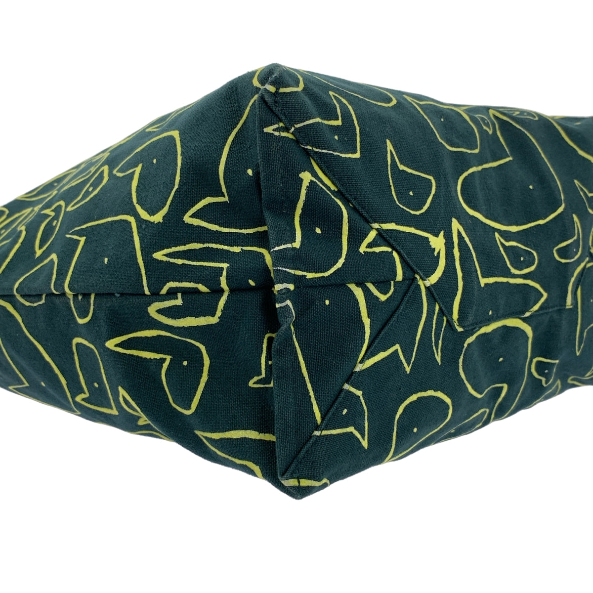 mina perhonen / 미나펠호넨 | 2024AW | chit-chat / 칫 채팅 총 무늬 핸드 토트 백 | 그린 / 옐로우 | 여성