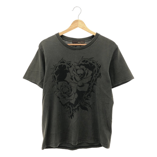 NUMBER NINE / Number Nine? | × Magical Design collaboration 06AW NOIR period skull heart collage print T-shirt | 2 | Men's