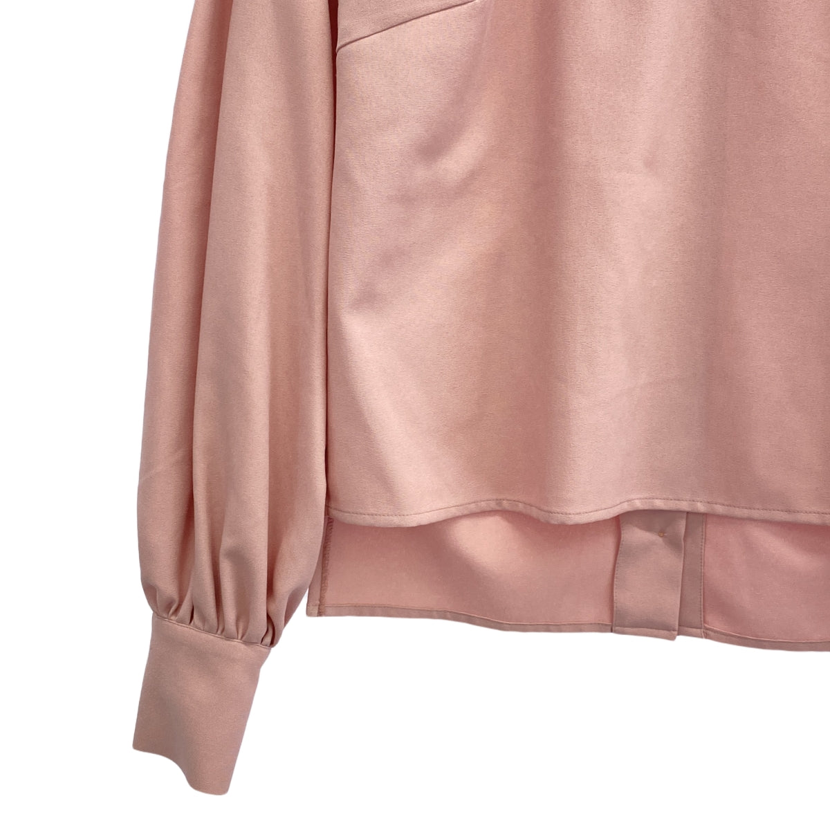 [狀況良好] 及川真理子的 TSURU |泡泡袖後背開襟襯衫 | F |粉紅色 |女性的