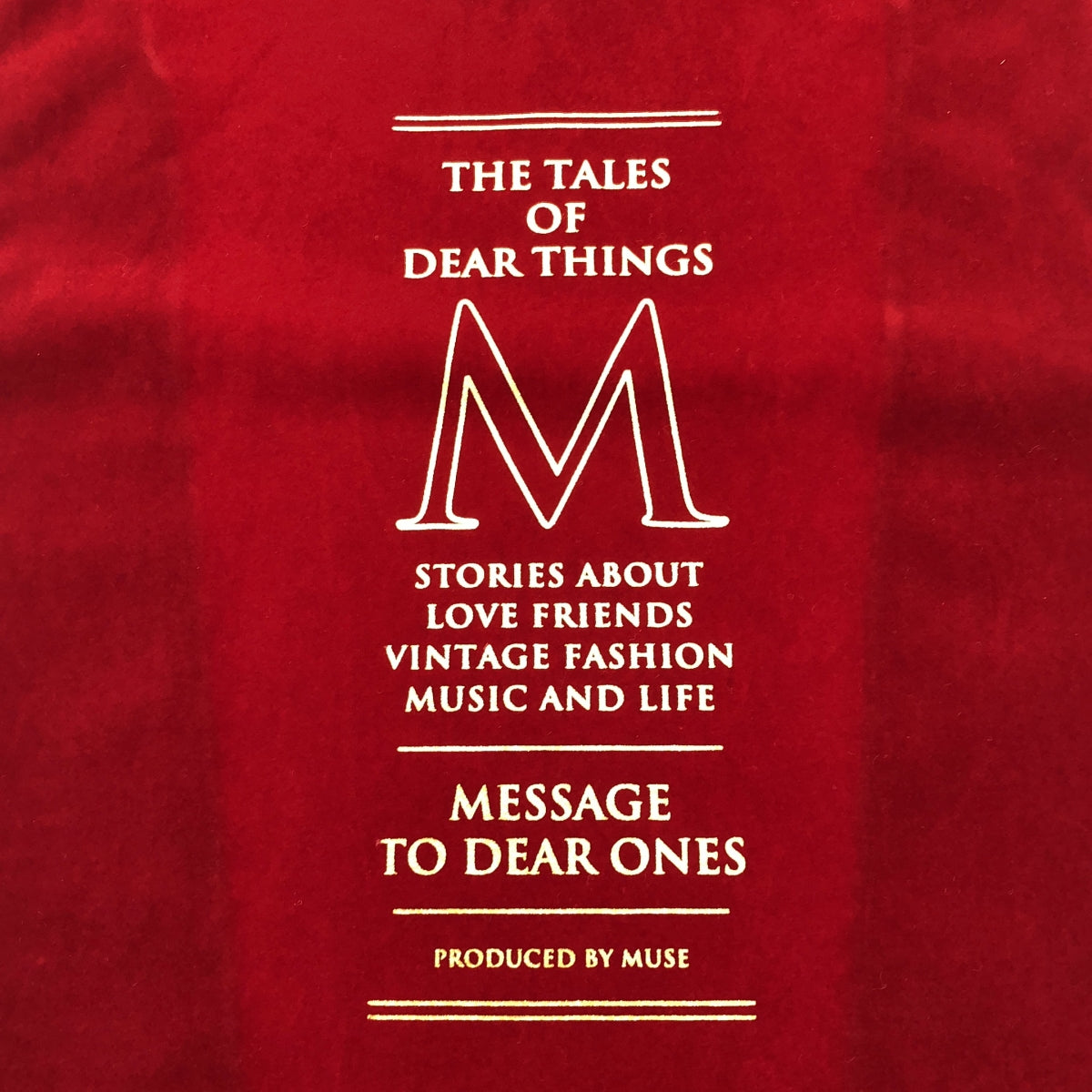 [狀態良好] MUSE de Deuxieme Classe | [BONJOURMADAME] 絲絨包 |紅色 |女性的