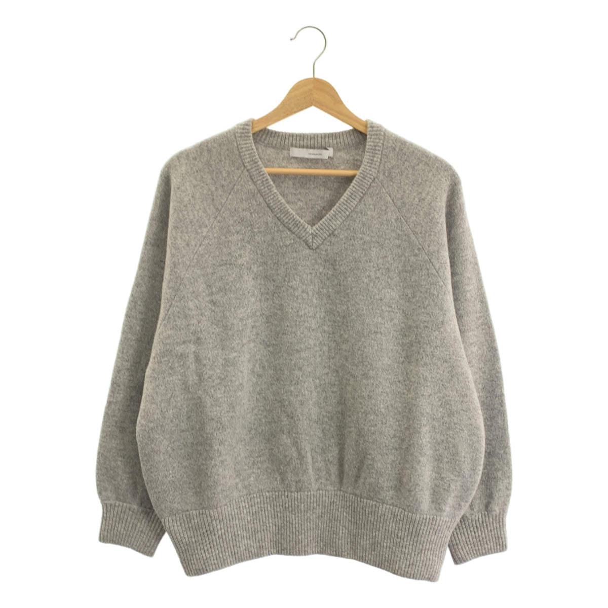 Framework | 2023 秋冬系列 | 水藍 / V 領套頭羊絨混紡針織衫 | F 碼 | 女款