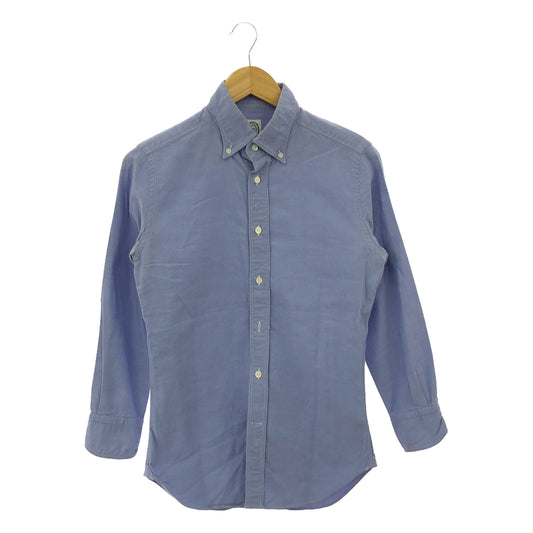 BOLZONELLA | Cotton Oxford Button-Down Shirt | S | Blue | Men's