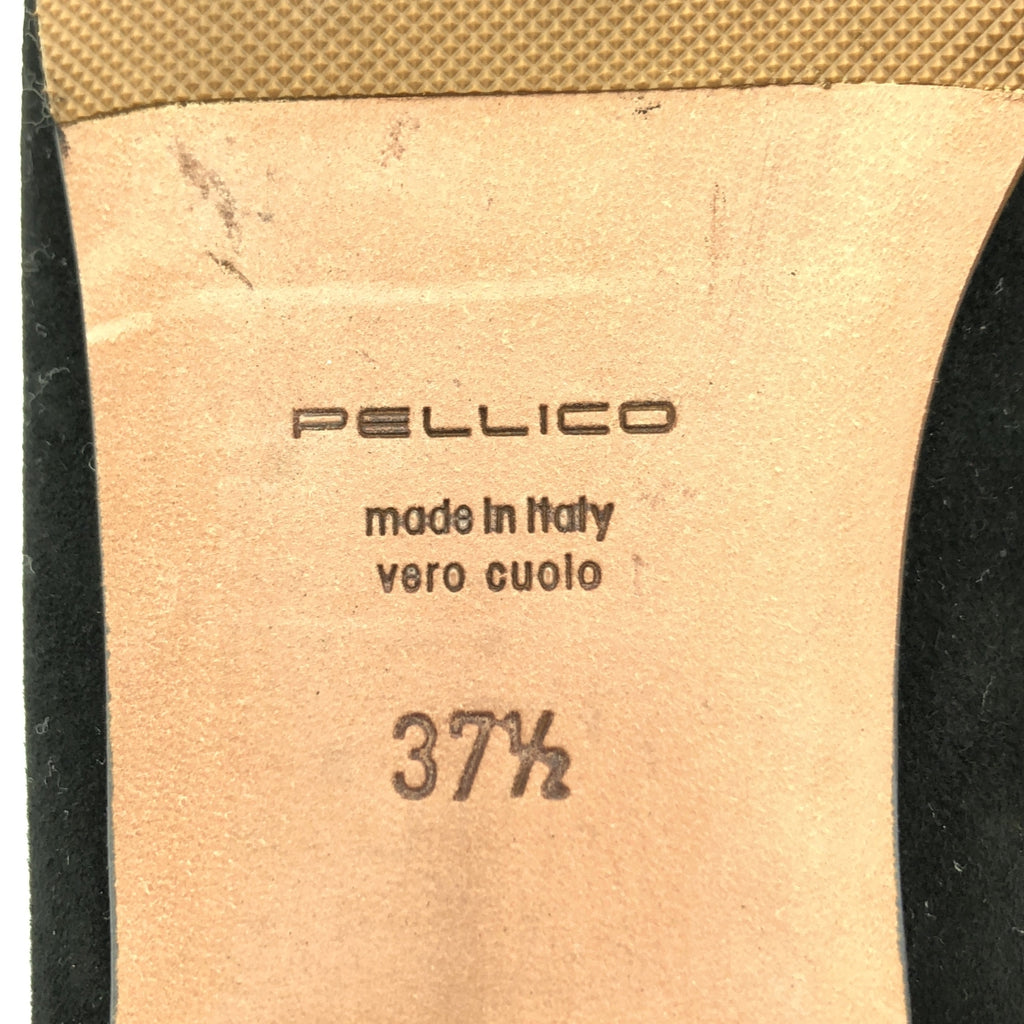 PELLICO / 펠리코 | ANDREA 스웨이드 포인티드 투 플랫 펌프스 | 37 1/2 |