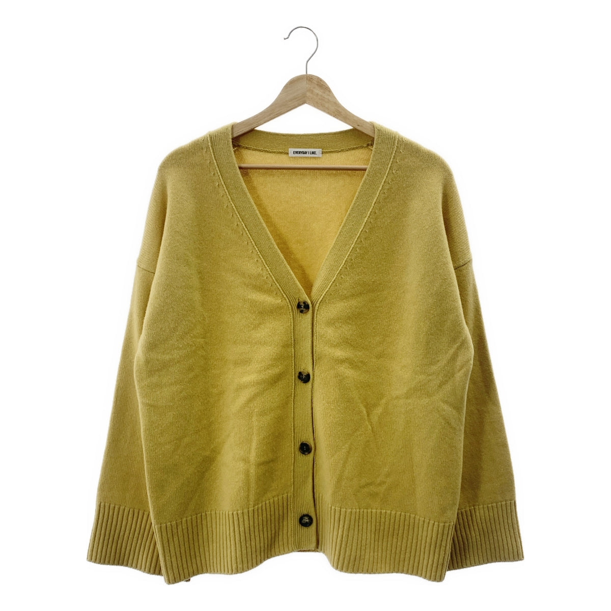 Deuxieme Classe / 두지엠 클래스 | 2024AW | Charlotte 캐시미어 혼합 V 넥 가디건 | 옐로우 계 |