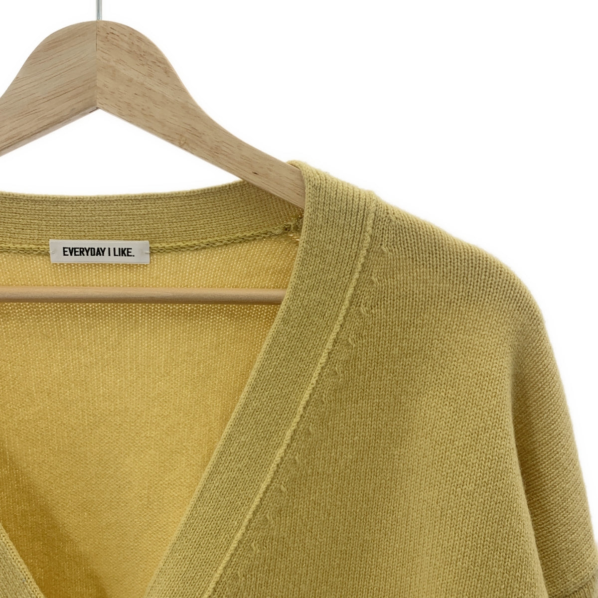 Deuxieme Classe / 두지엠 클래스 | 2024AW | Charlotte 캐시미어 혼합 V 넥 가디건 | 옐로우 계 |