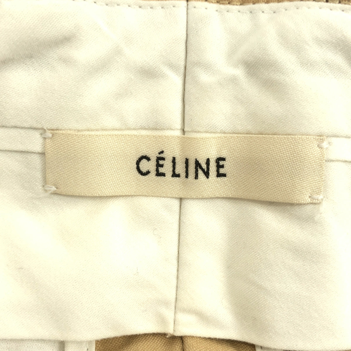 CELINE | Phoebe-era 棉質喇叭寬褲 | 尺寸 34 | 女款