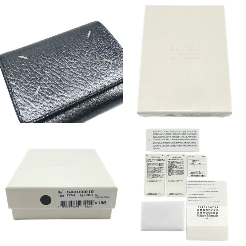 Maison Margiela / 馬丁馬吉拉 | 四縫線三折短夾 / 粒面皮革 |