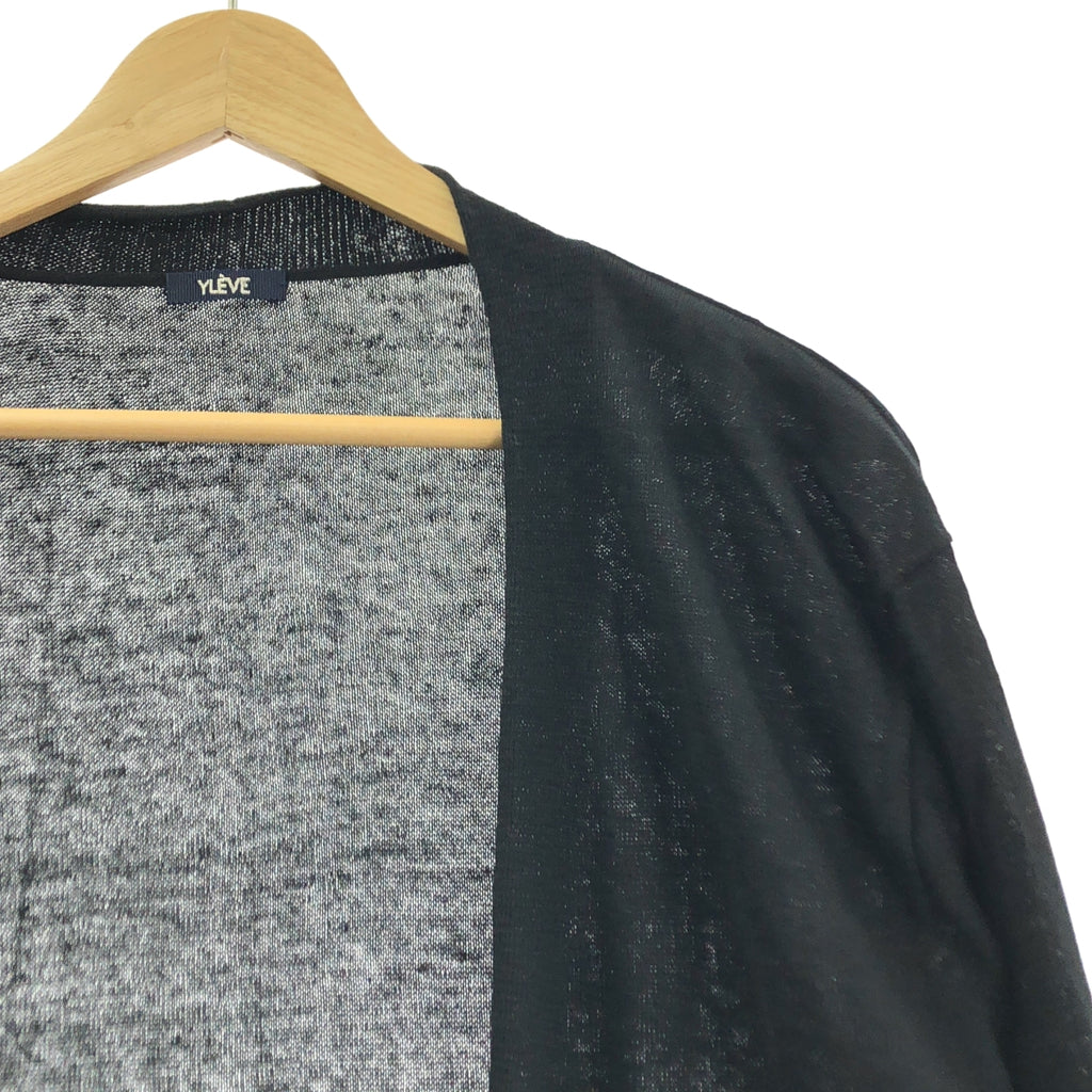 YLEVE / イレーヴ | リネン コットン ボタンレス カーディガン | F | レディース