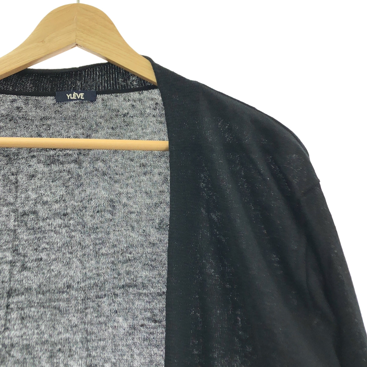 YLEVE / イレーヴ | リネン コットン ボタンレス カーディガン | F | レディース