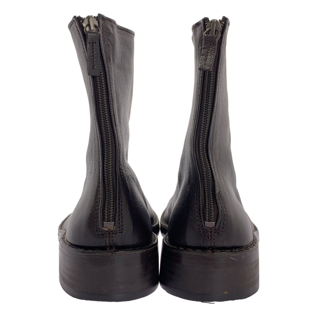 LEMAIRE / ルメール | レザースクエアトゥ バックジップ ブーツ | 42