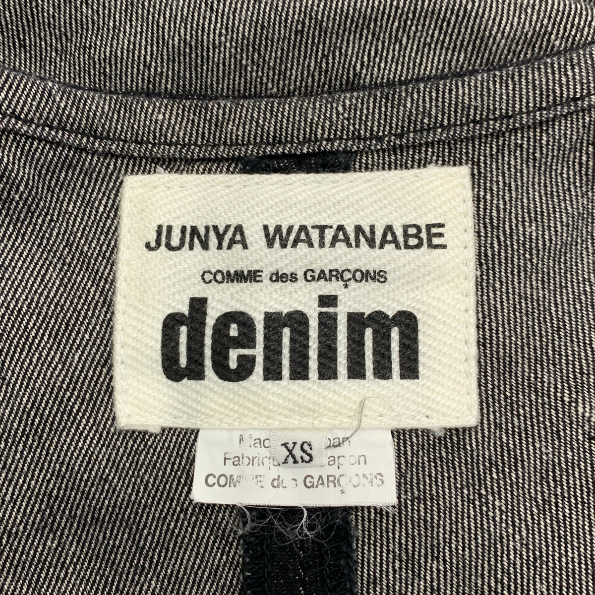 JUNYA WATANABE COMME des GARCONS / 준야 와타나베 | 2017SS | denim / 코튼 린넨 재구성 민소매 원피스 | XS |