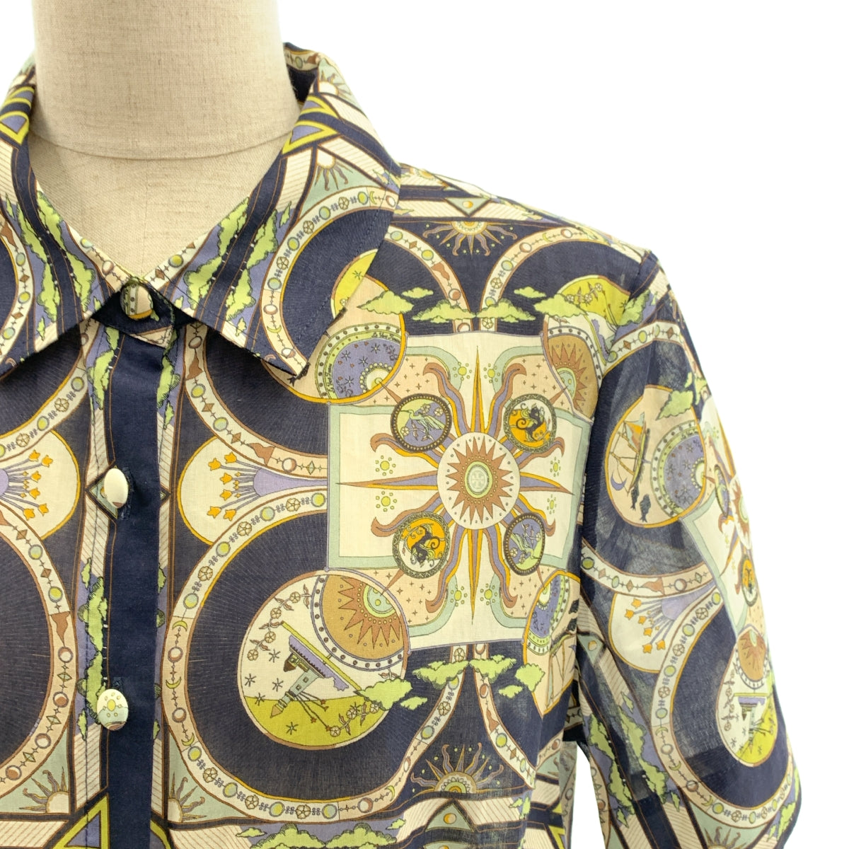 TORY BURCH | 全身印花襯衫套頭洋裝 | S 碼 | 女款