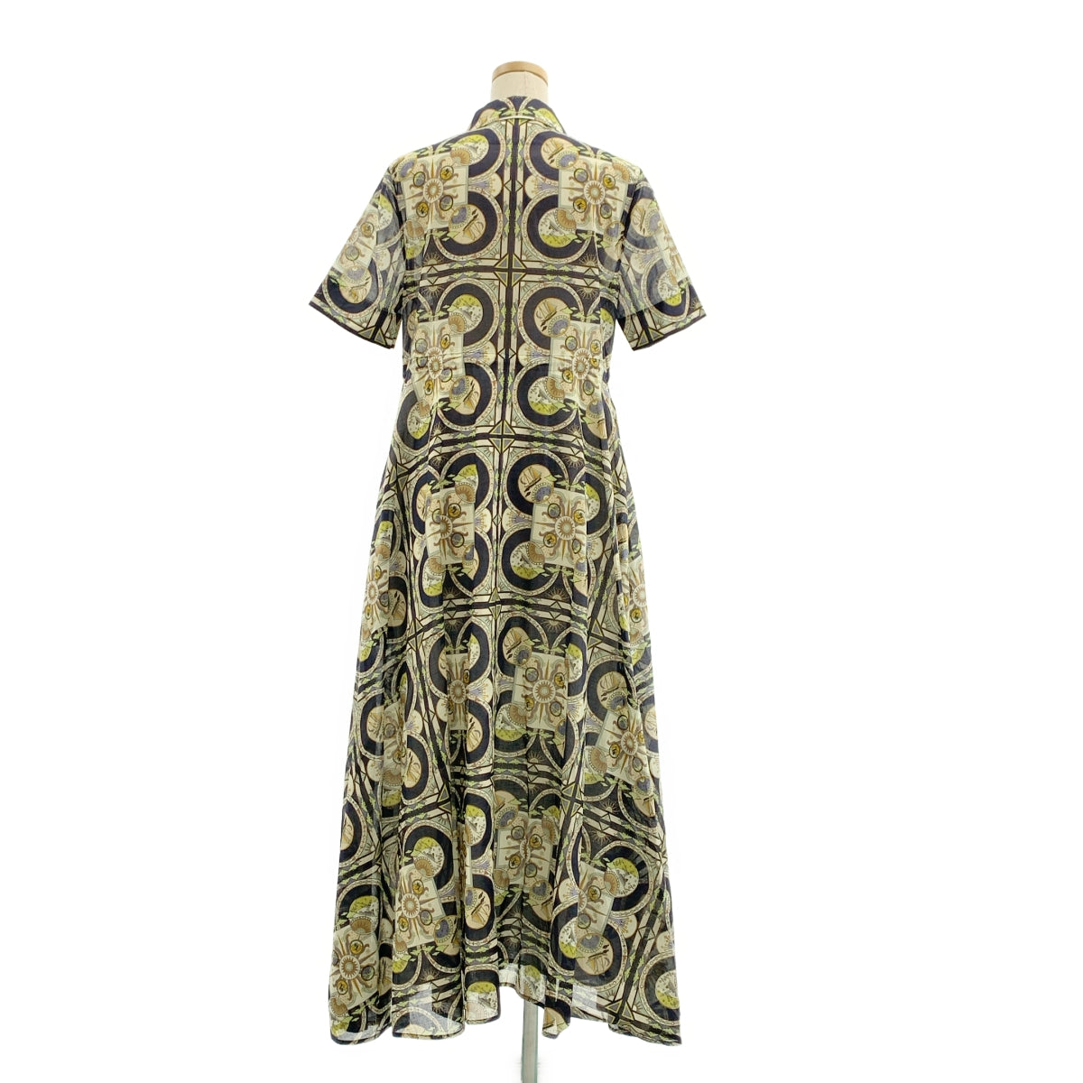 TORY BURCH / トリーバーチ | 総柄 シャツ プルオーバー ワンピース | S | レディース