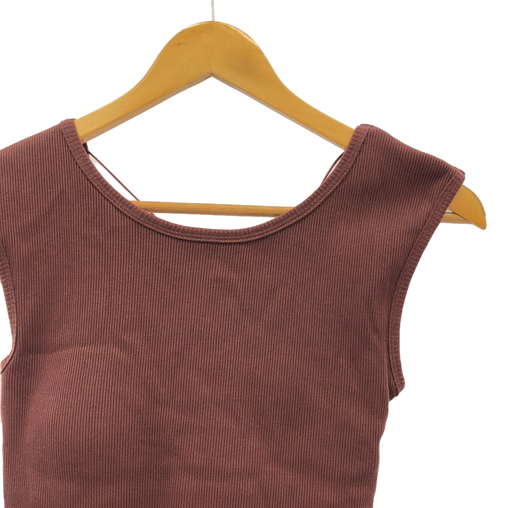 【美品】  Spick and Span / スピックアンドスパン | 2022SS | Loro Ayatori Nosleeve タンクトップ | F | ボルドー | レディース