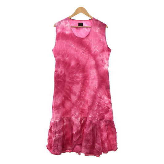 [New] Needles | × BEAMS BOY Beams Boy Exclusive Tie-dye Dress Tiered Sleeveless One-piece Dress | 2 | Pink | Women's