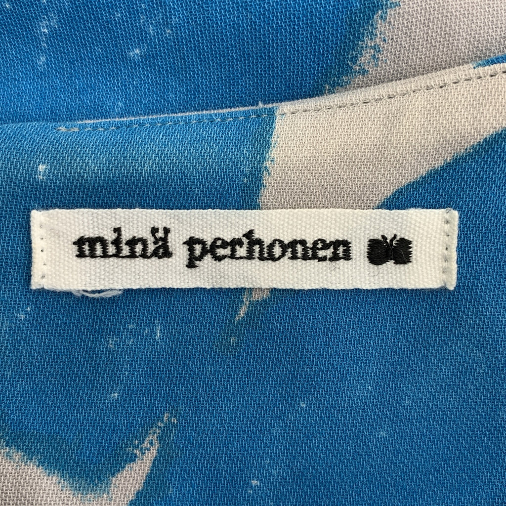 mina perhonen / 미나펠호넨 | slow dance 프린트 풀오버 반소매 블라우스 | 36 |