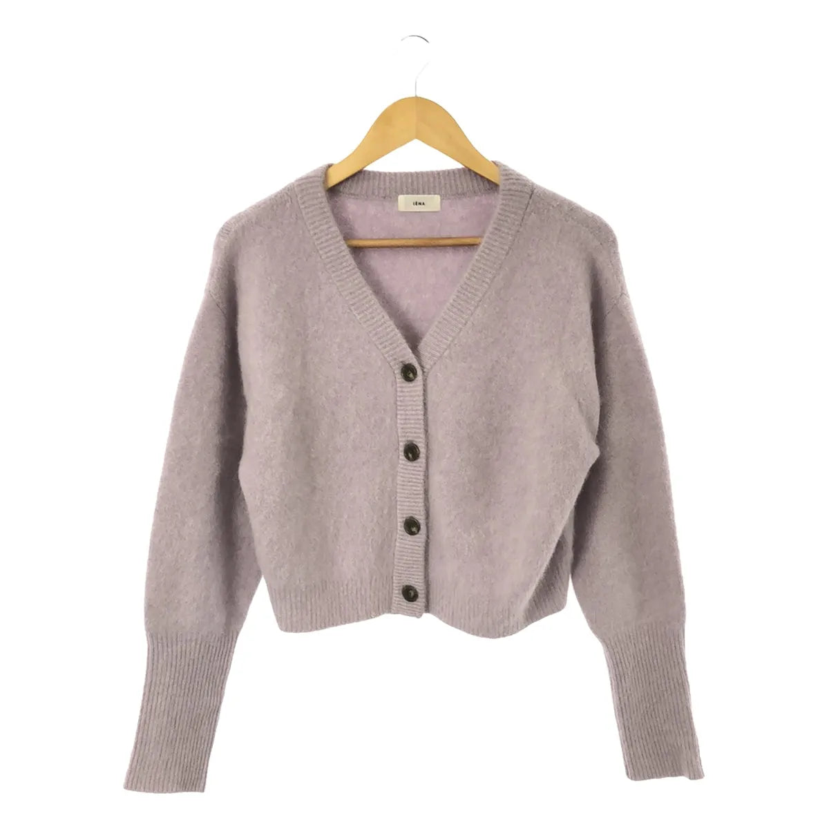 [狀況良好] IENA | 2023秋冬 |蓬鬆毛皮開襟衫 | F |薰衣草 |女性的