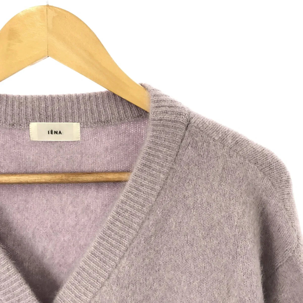 [狀況良好] IENA | 2023秋冬 |蓬鬆毛皮開襟衫 | F |薰衣草 |女性的