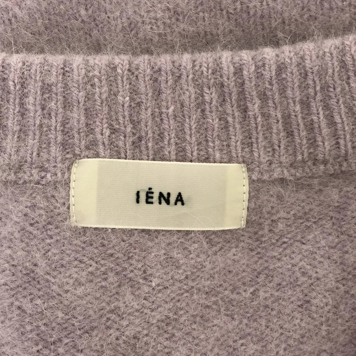 [狀況良好] IENA | 2023秋冬 |蓬鬆毛皮開襟衫 | F |薰衣草 |女性的