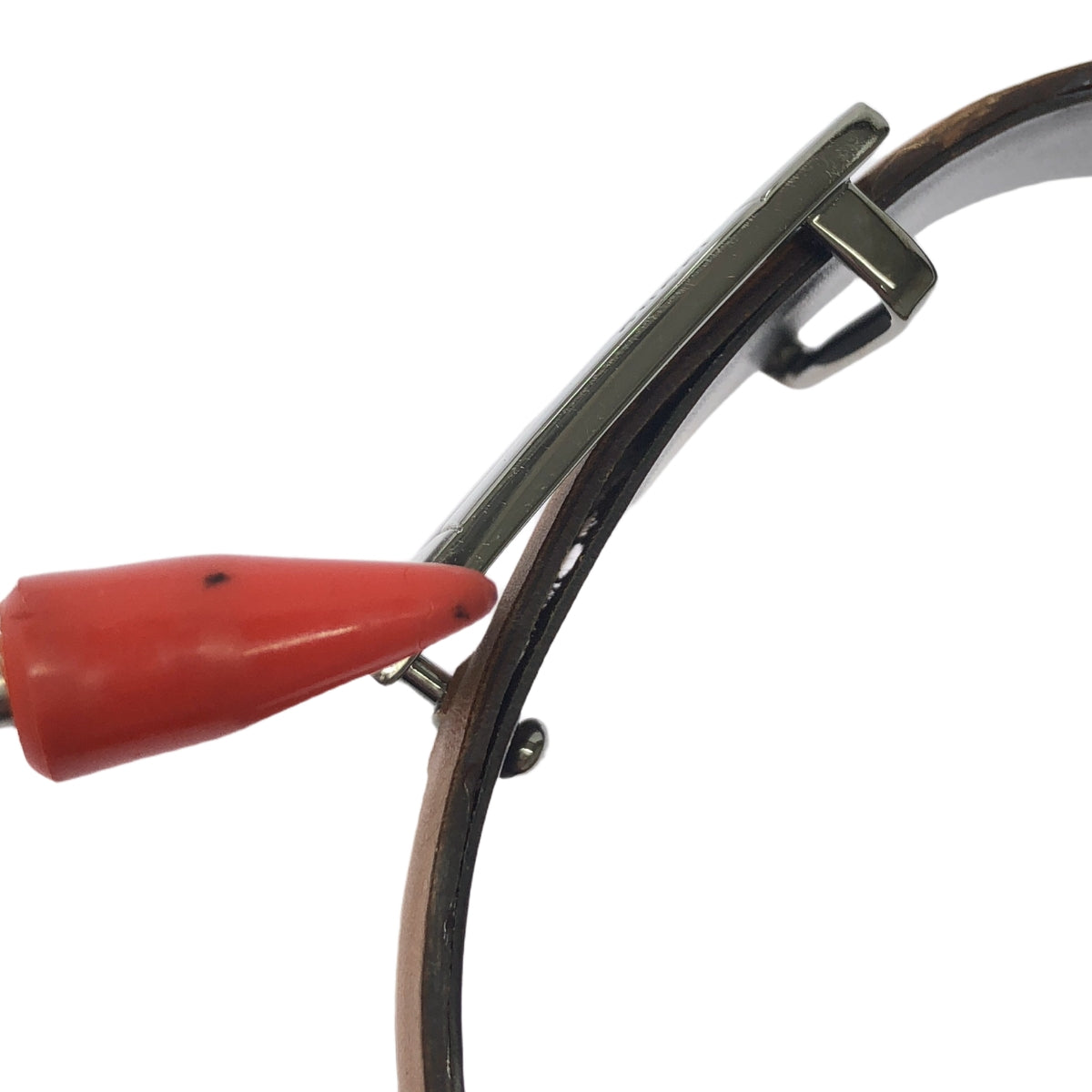 GUCCI / 구찌 | G 버클 가죽 벨트 | 브라운 | 여성