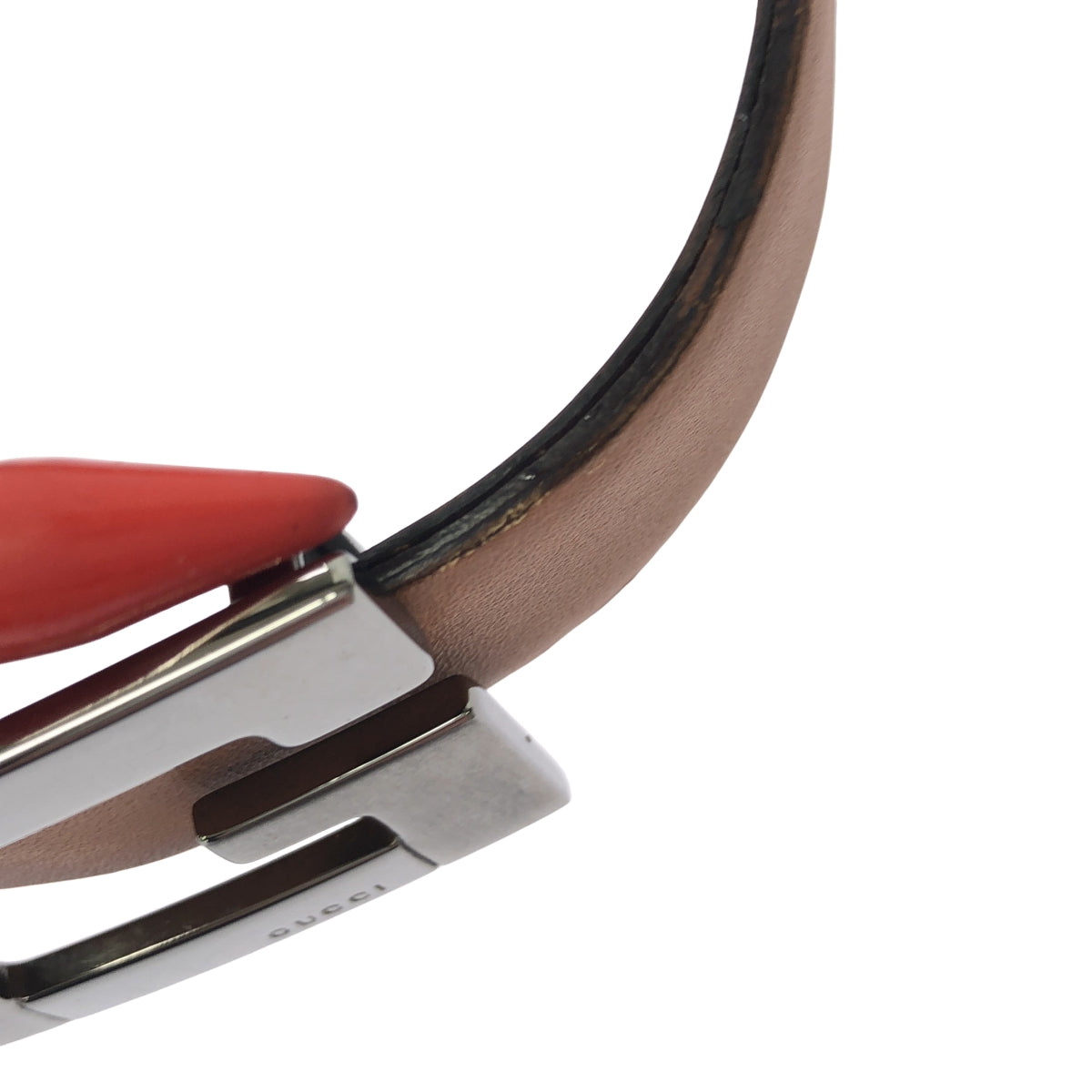 GUCCI / 구찌 | G 버클 가죽 벨트 | 브라운 | 여성