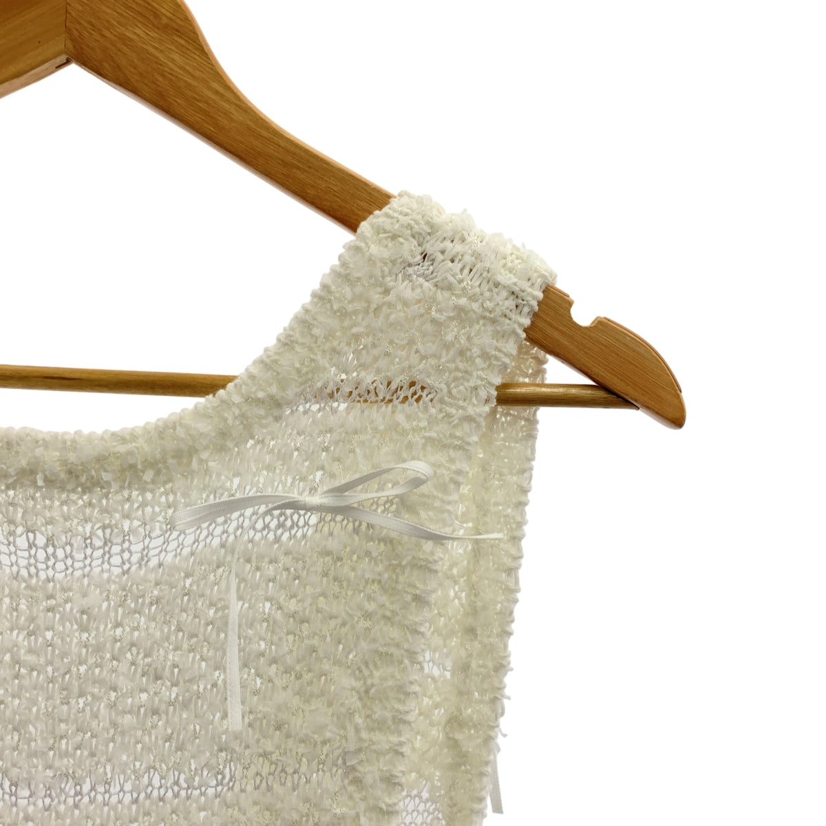 HAENGNAE | KISHIMAN 蝴蝶結針織洋裝 | 緞帶裝飾針織無袖洋裝 | F碼 | 女款