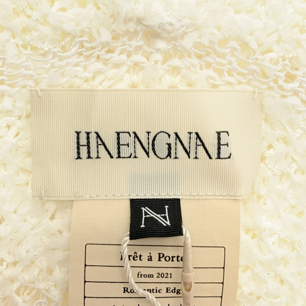 HAENGNAE | KISHIMAN 蝴蝶結針織洋裝 | 緞帶裝飾針織無袖洋裝 | F碼 | 女款