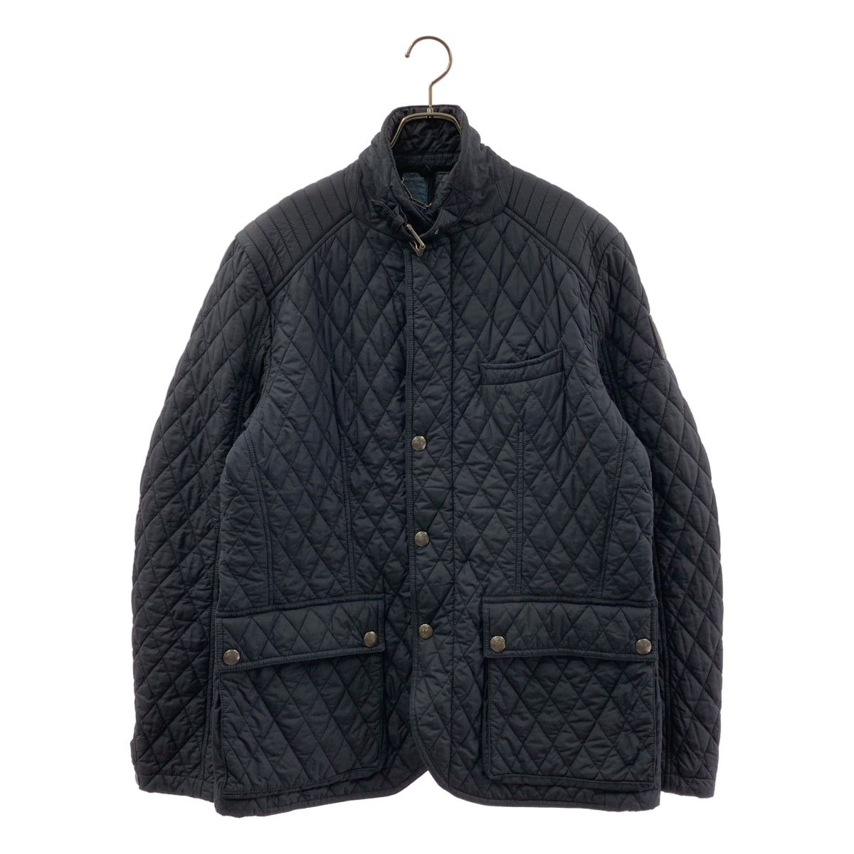 Belstaff | 皮革標誌貼片絎縫夾克 | 尺寸 54 | 男士