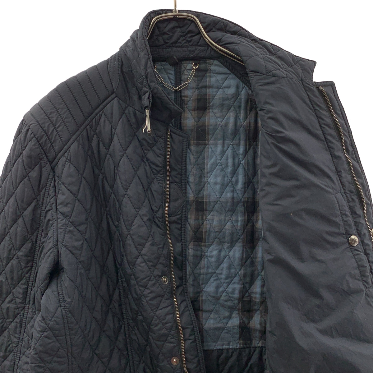 Belstaff | 皮革標誌貼片絎縫夾克 | 尺寸 54 | 男士