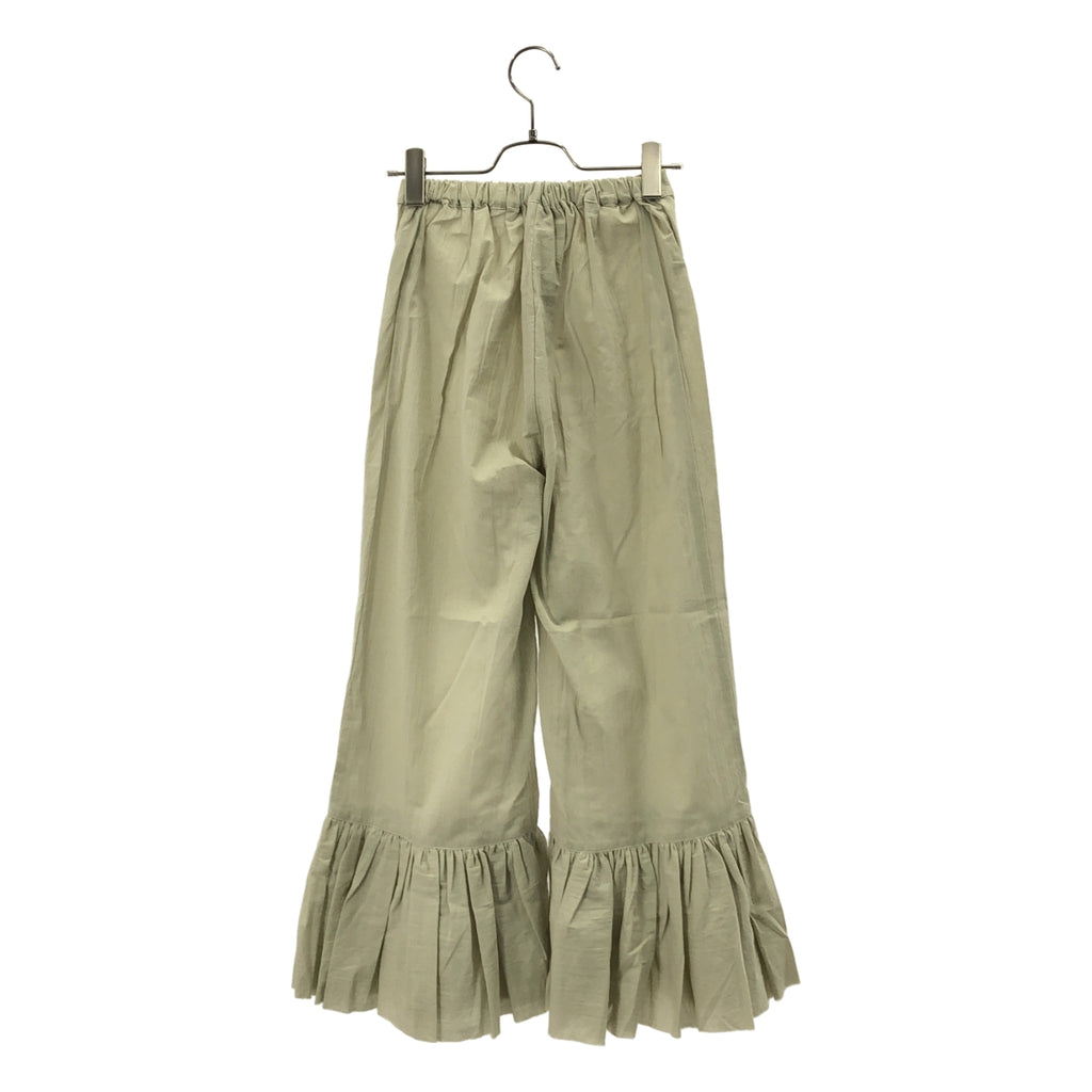 urakata | 褶皺荷葉上衣與寬鬆寬褲套裝 | F碼 | 女裝