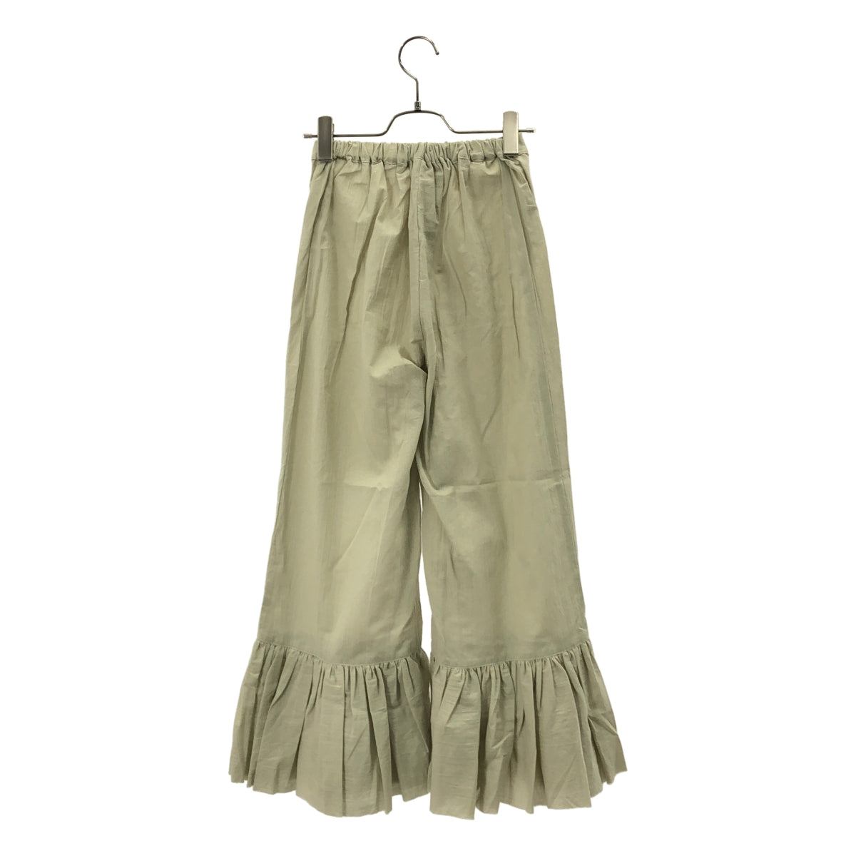 urakata | 褶皺荷葉上衣與寬鬆寬褲套裝 | F碼 | 女裝