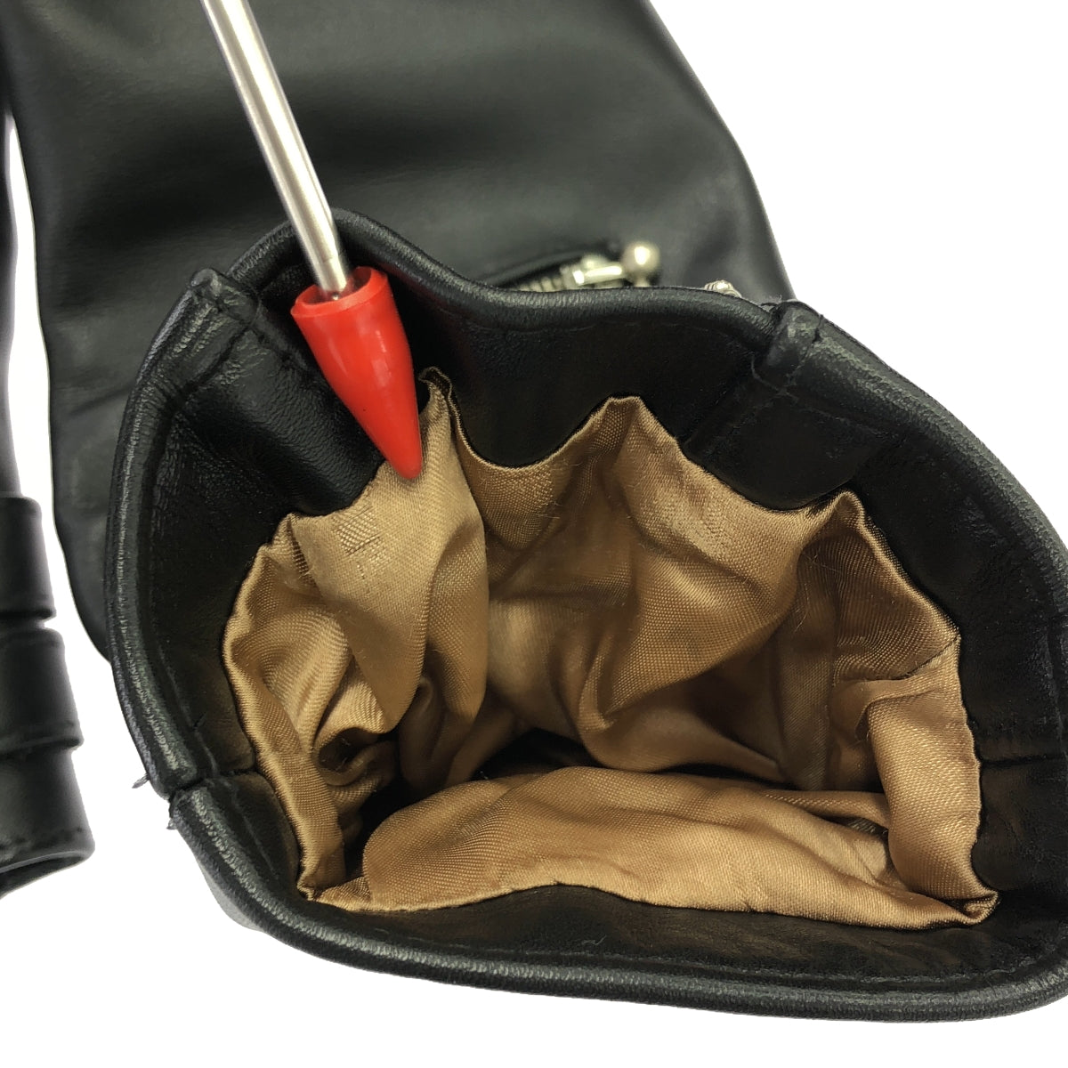 路易斯皮革 |閃電皮革騎士夾克 |尺寸 38 |黑色 |男士