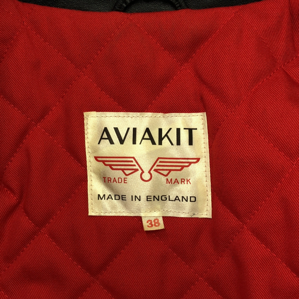 路易斯皮革 |閃電皮革騎士夾克 |尺寸 38 |黑色 |男士