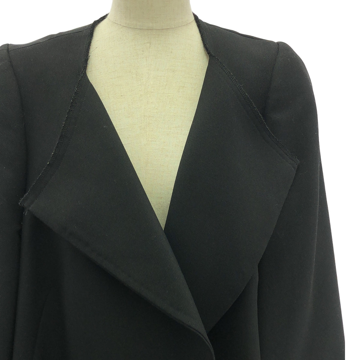 [品相良好] COMME des GARCONS | 2012SS | 無領喇叭外套 | S | 黑色 | 女款