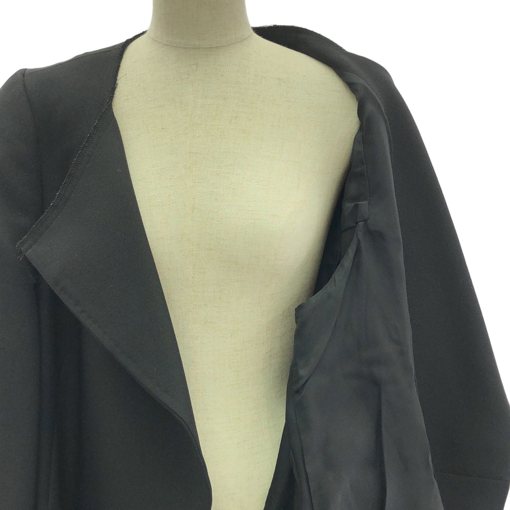 【미품】 COMME des GARCONS / 콤데 갤슨 | 2012SS | 노 컬러 플레어 코트 | S | 블랙 | 여성