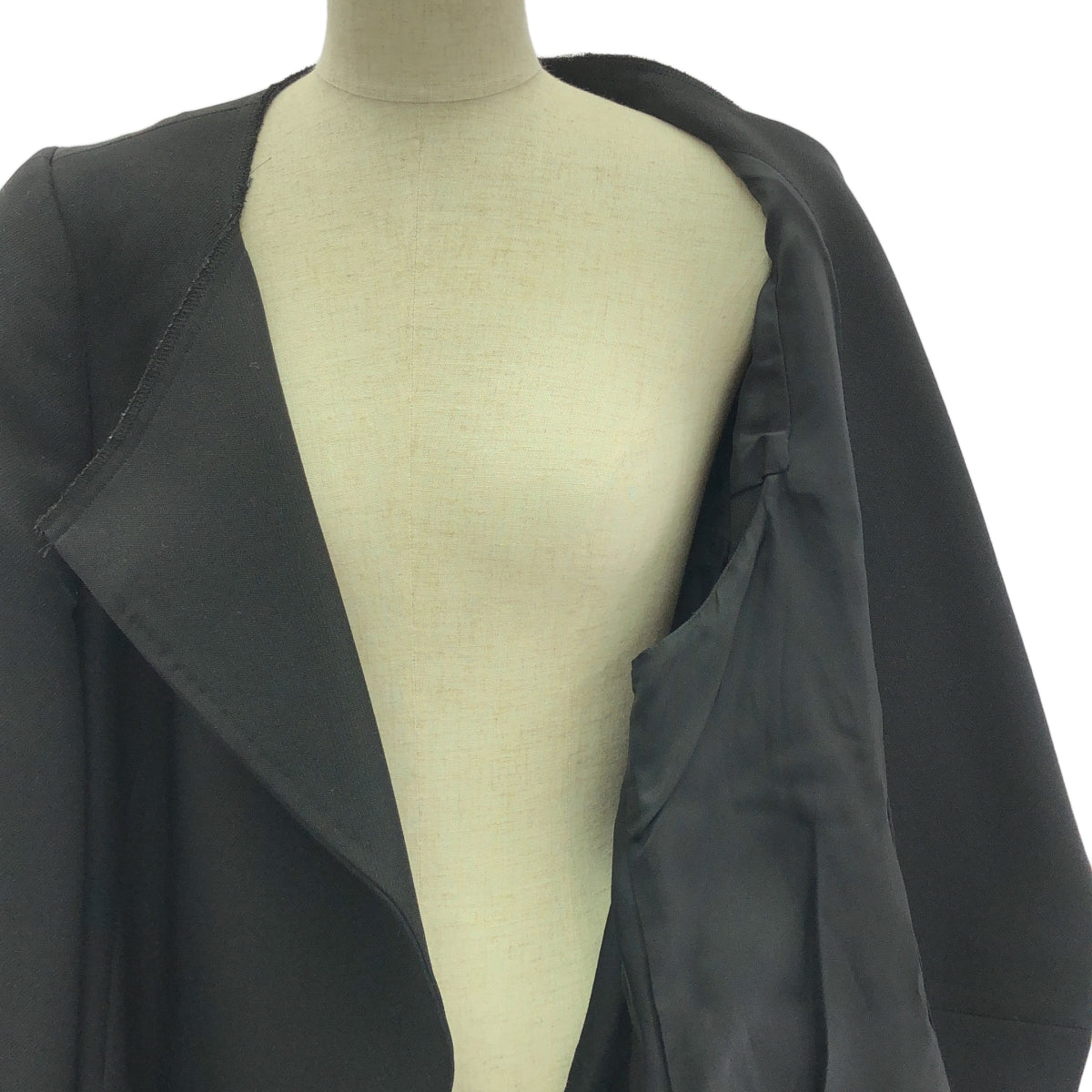 [品相良好] COMME des GARCONS | 2012SS | 無領喇叭外套 | S | 黑色 | 女款