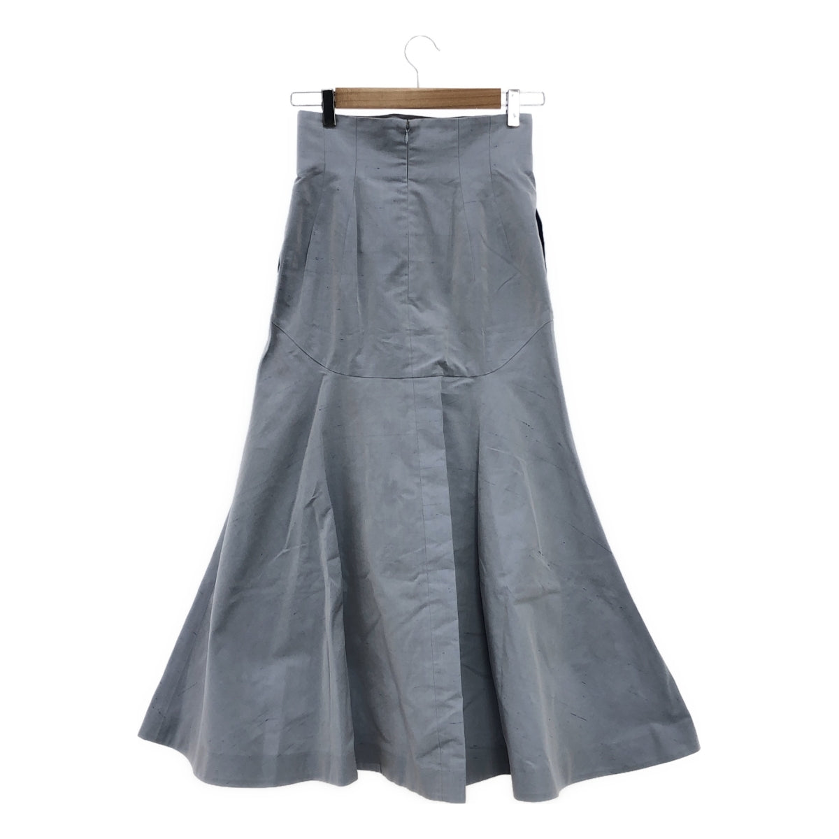 [New] Mame Kurogouchi | 2024SS | Cotton Silk Nep Mermaid Skirt | 1 | Blue | Women's