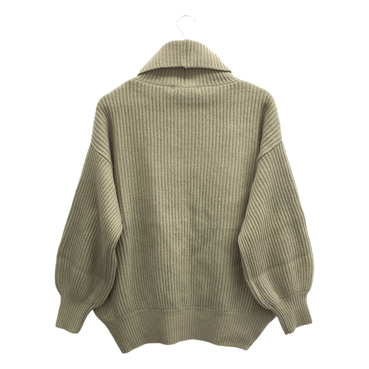 NOBLE | 5G Double Ribbed Big Turtleneck Pullover Knit | F | Gray | Women's