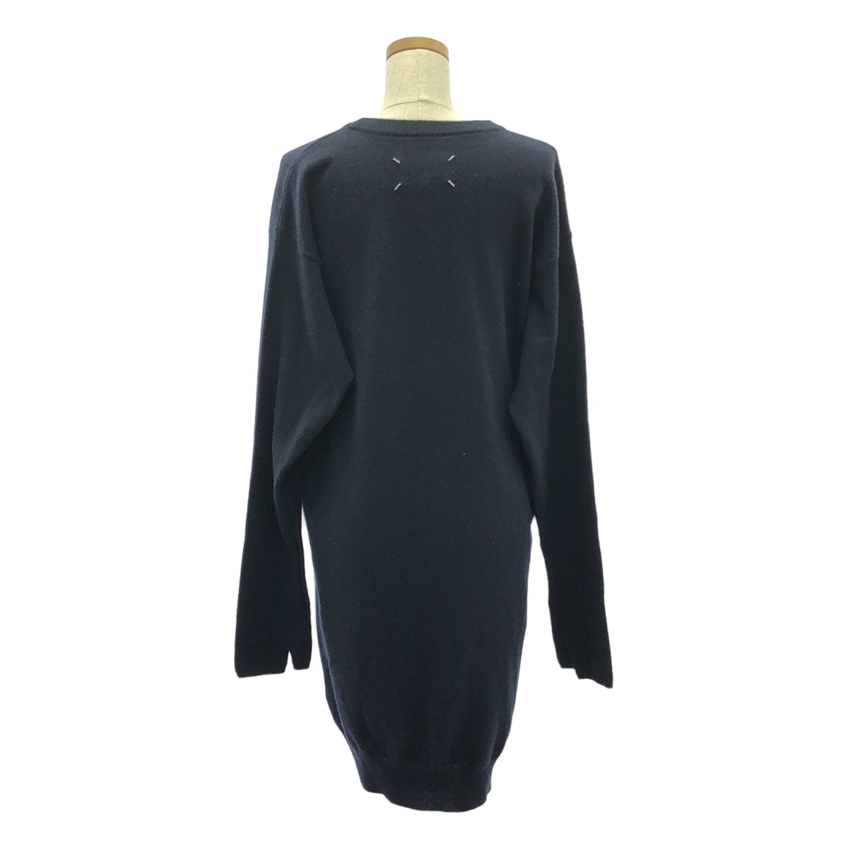 Maison Margiela | 羊絨混紡 12 針露指手套針織洋裝 | XS | 海軍藍 | 女款