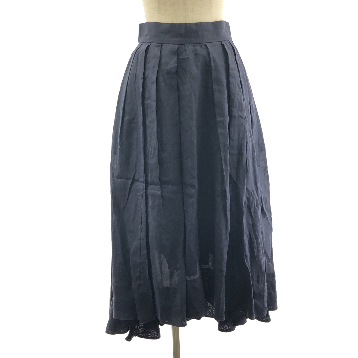 MADISON BLUE / マディソンブルー | 2022SS | TUCK VOLUME SKIRT RAMIE / バックジップ ボリューム スカート / 裏地付き | 01（S) | レディース