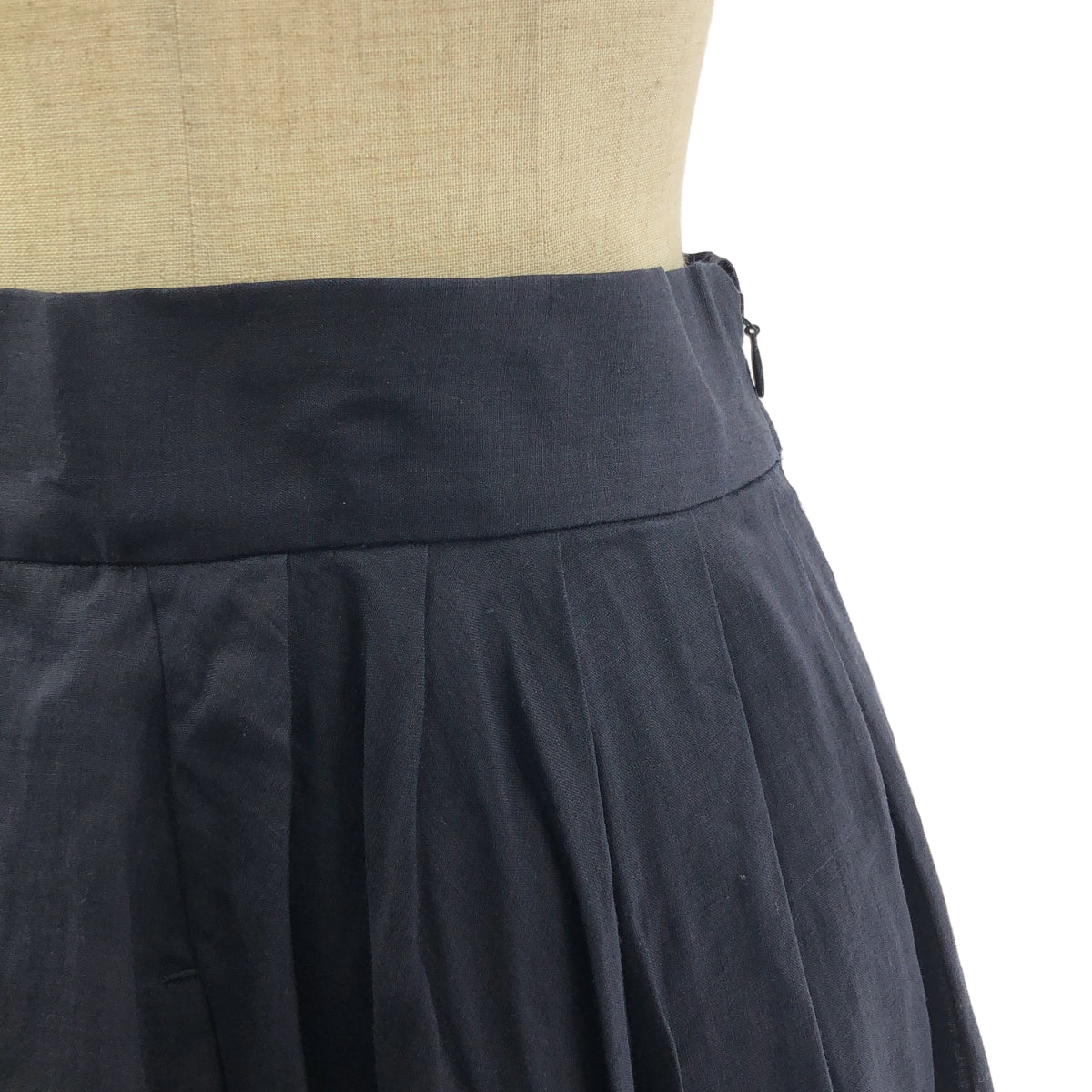 MADISON BLUE / マディソンブルー | 2022SS | TUCK VOLUME SKIRT RAMIE / バックジップ ボリューム スカート / 裏地付き | 01（S) | レディース