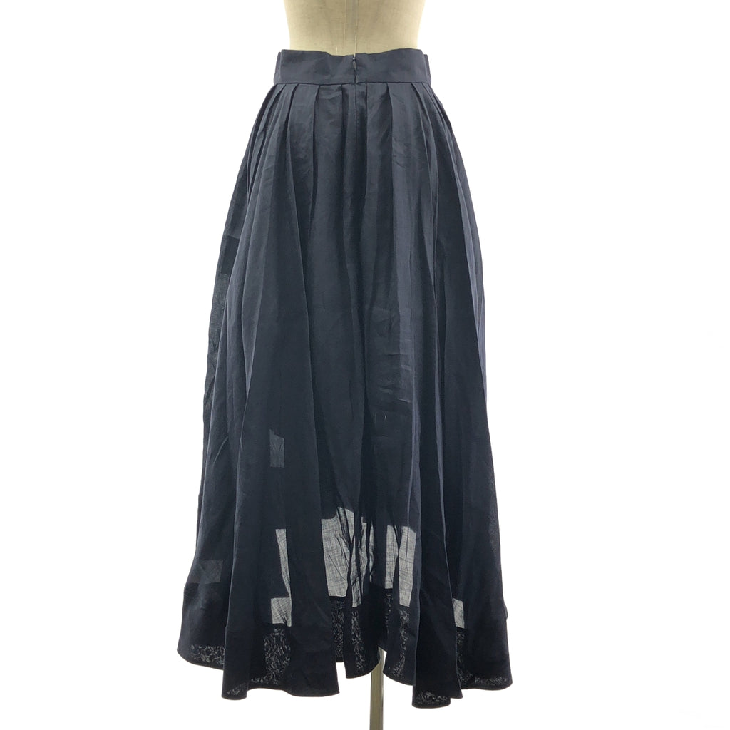 MADISON BLUE / マディソンブルー | 2022SS | TUCK VOLUME SKIRT RAMIE / バックジップ ボリューム スカート / 裏地付き | 01（S) | レディース