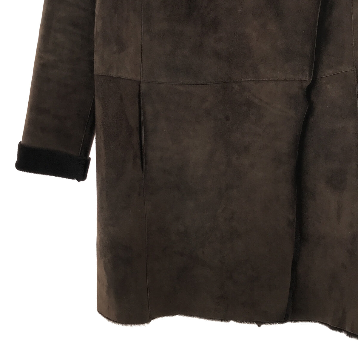 FENDI | Double leather coat | 40 | Dark brown | Women's