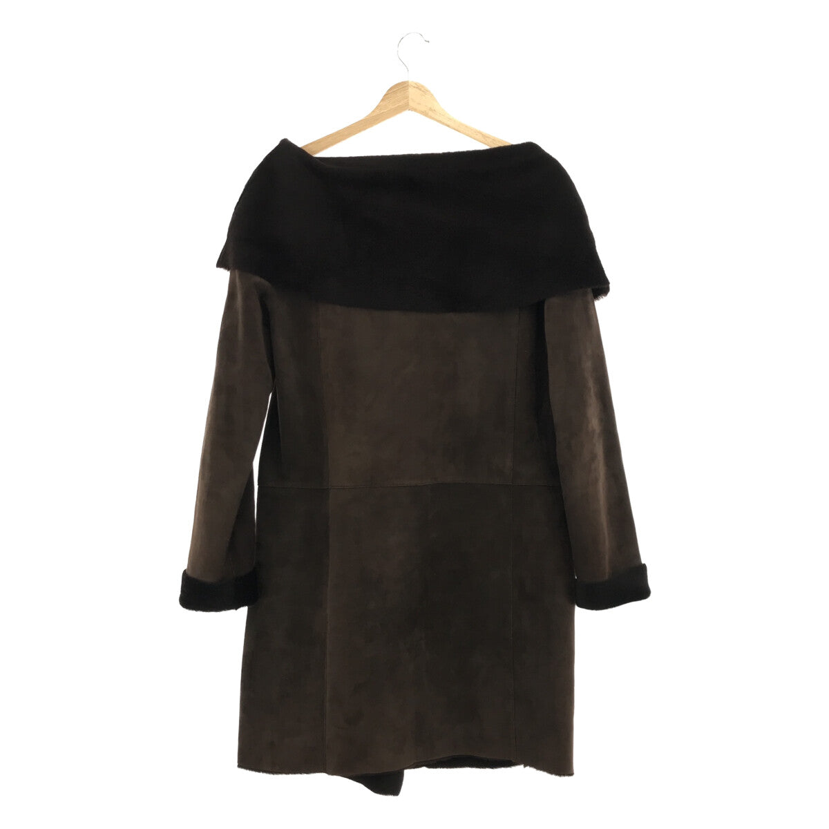 FENDI | Double leather coat | 40 | Dark brown | Women's