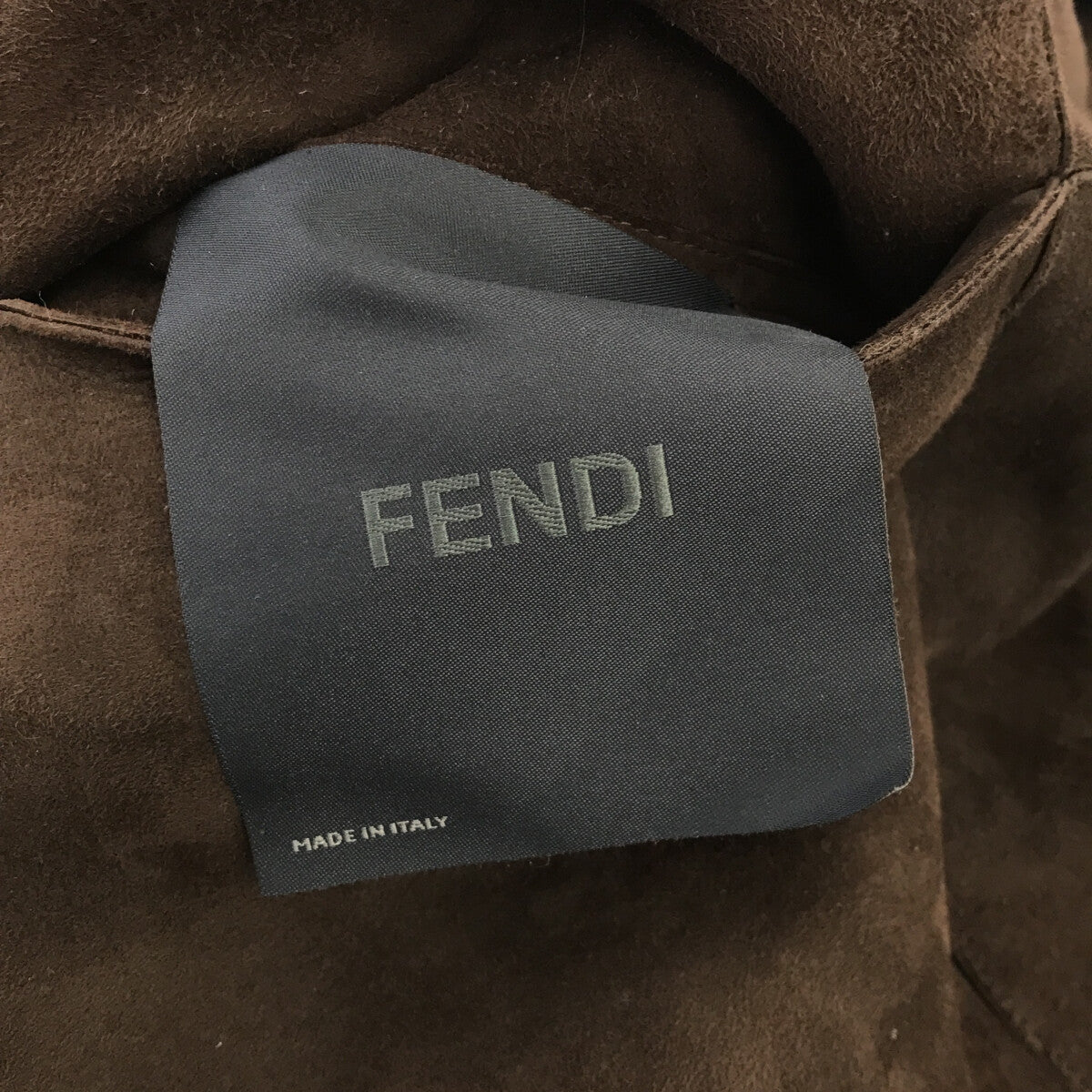 FENDI | Double leather coat | 40 | Dark brown | Women's